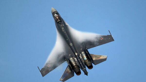 Un caza Su-35 ruso - Sputnik Mundo