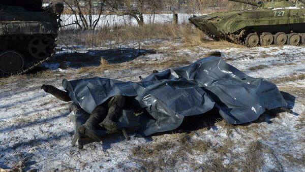 Cuerpos de los militares ucranianos asesinados en Debáltsevo - Sputnik Mundo