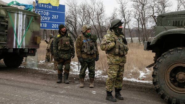 Soldados ucranianos cerca de Artiómovsk - Sputnik Mundo