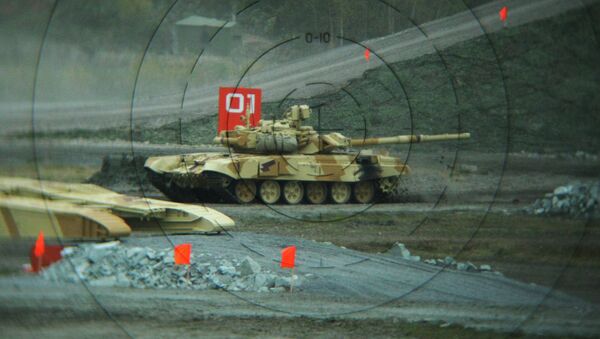 Blindado ruso T-90S,  en Russian Expo Arms-2013 - Sputnik Mundo