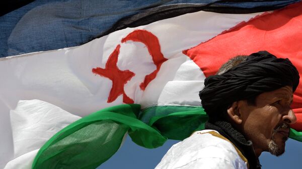 Bandera de Sáhara Occidental (archivo) - Sputnik Mundo