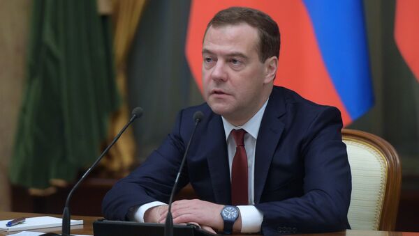 Dmitri Medvédev, primer ministro de Rusia, - Sputnik Mundo