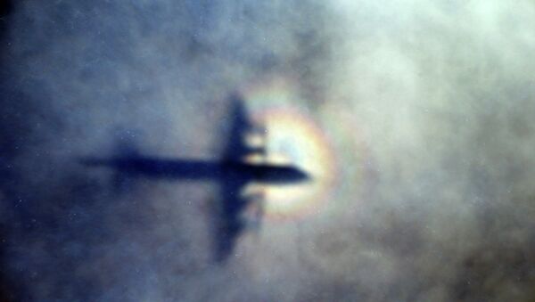 La sombra de un avión que realiza la búsqueda del MH370 - Sputnik Mundo