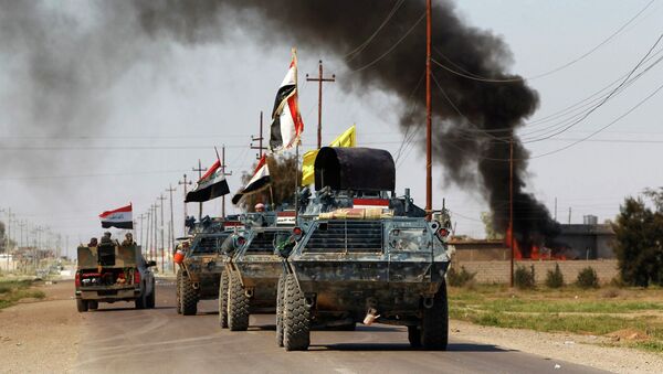 Vehículos blindados de las fuerzas de seguridad iraquíes - Sputnik Mundo