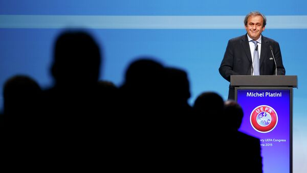 Michel Platini, presidente de la UEFA - Sputnik Mundo