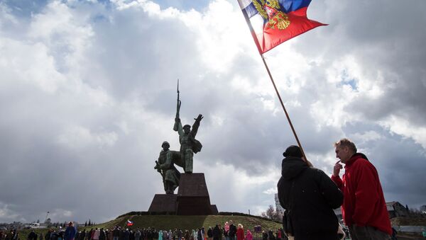 Celebracciones del aniversario de la incorporación de Crimea a Rusia en la ciudad de Sebastopol - Sputnik Mundo
