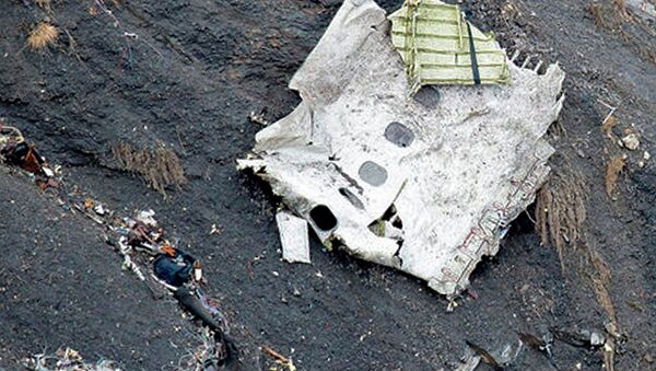 Restos del avión de Germanwings accidentado en los Alpes - Sputnik Mundo
