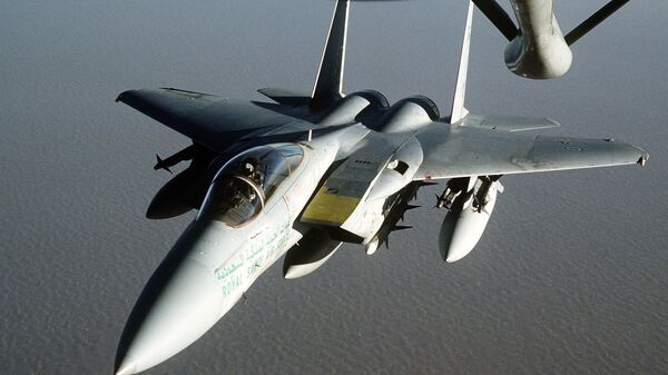 Avión F-15 de Arabia Saudí (imagen referencial) - Sputnik Mundo