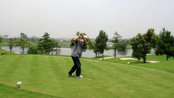 Campo de golf en China - Sputnik Mundo