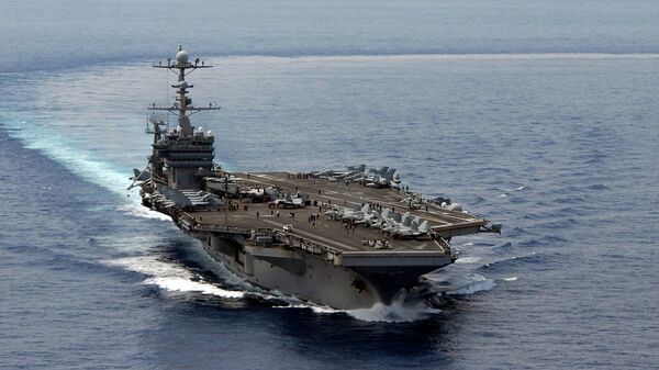 Portaaviones USS George Washington de la Flota del Pacífico de EEUU en el Mar del Sur de China - Sputnik Mundo