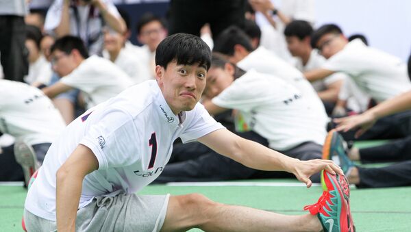Liu Xiang, atleta y campeón olímpico chino - Sputnik Mundo