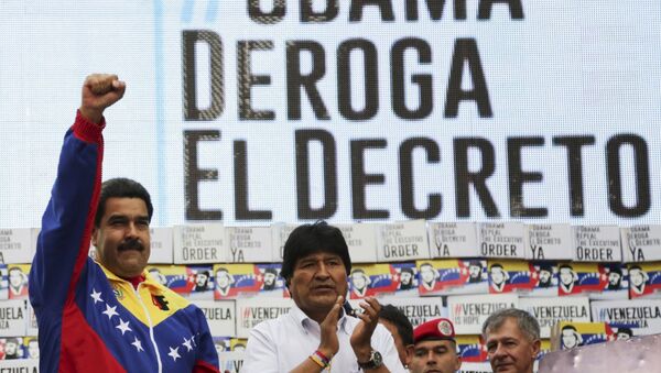 Presidente de Venezuela, Nicolás Maduro y presidente de Bolivia, Evo Morales - Sputnik Mundo