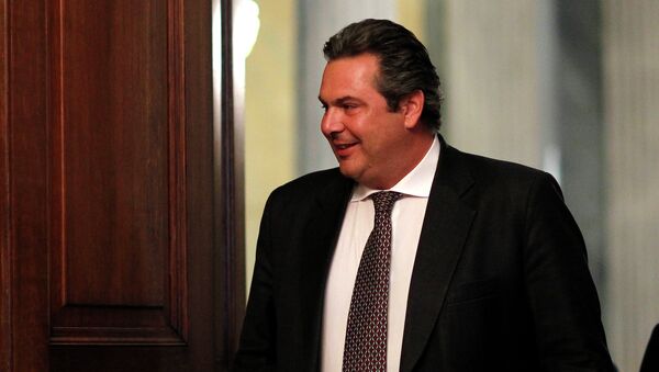 Panos Kamenos, ministro de Defensa de Grecia - Sputnik Mundo