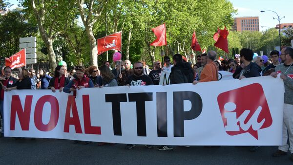 Protestas contra el TTIP (Archivo) - Sputnik Mundo