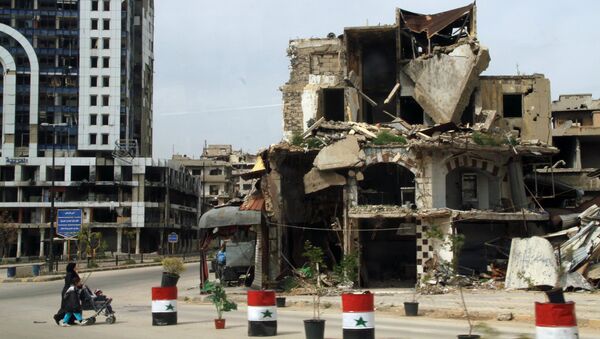 Casas destruidas en la ciudad siria de Homs - Sputnik Mundo