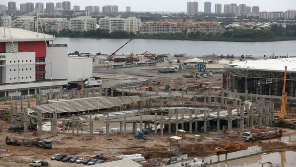 Construcción del Velódromo en el Parque Olímpico de Río de Janeiro - Sputnik Mundo
