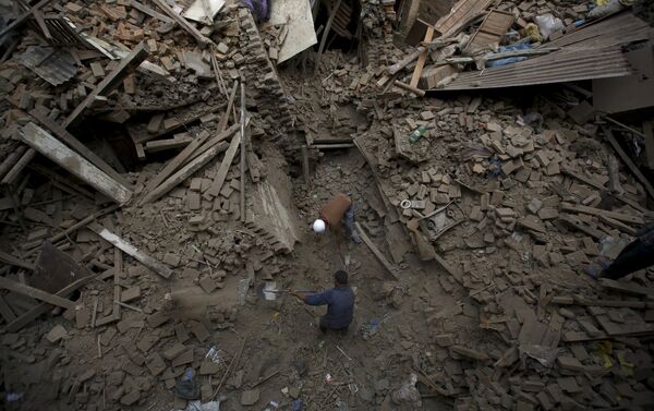 Consecuencias del terremoto en Nepal - Sputnik Mundo