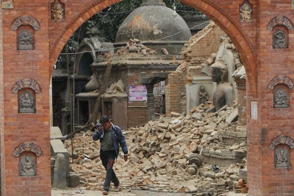 Ciudad destruida: Katmandú tras el terremoto - Sputnik Mundo
