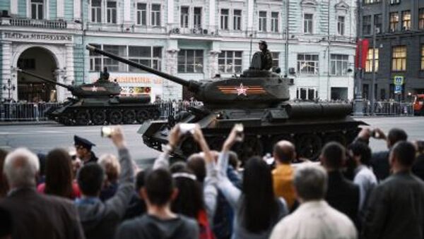 Ensayo del desfile de la Victoria en Moscú - Sputnik Mundo
