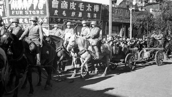 Soldados soviéticos en China (archivo) - Sputnik Mundo