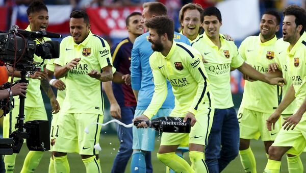 El Barça se proclama campeón de la Liga de Fútbol de España - Sputnik Mundo
