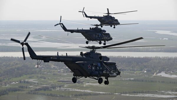 Helicópteros de transporte y combate Mi-8AMTSh (Mi-171Sh) - Sputnik Mundo