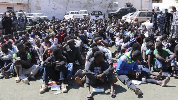 Centro de detención de inmigrantes ilegales en Tripoli, Libia (archivo) - Sputnik Mundo