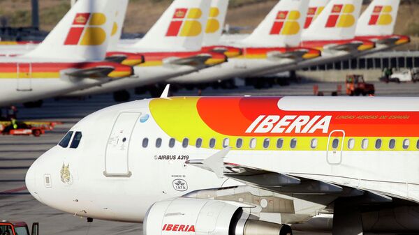 Aviones de la aerolínea española Iberia - Sputnik Mundo