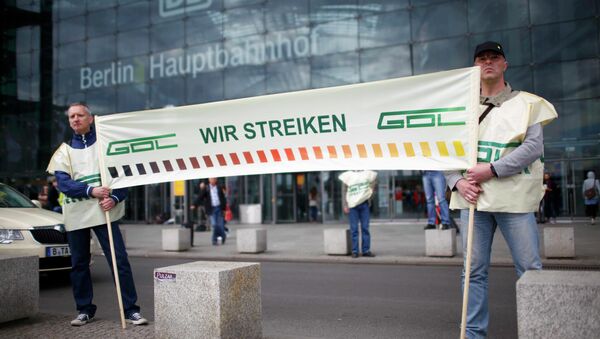 Trabajadores de Deutche Bahn anuncian su huelga - Sputnik Mundo