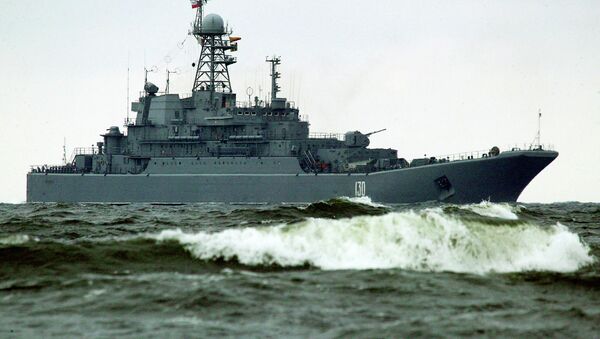 Buque anfibio Koroliov de la Flota rusa del Báltico - Sputnik Mundo
