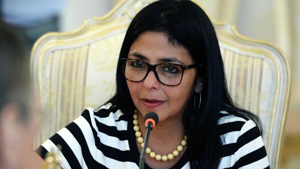 Delcy Rodríguez, ministra de Relaciones Exteriores de Venezuela, en Moscú - Sputnik Mundo