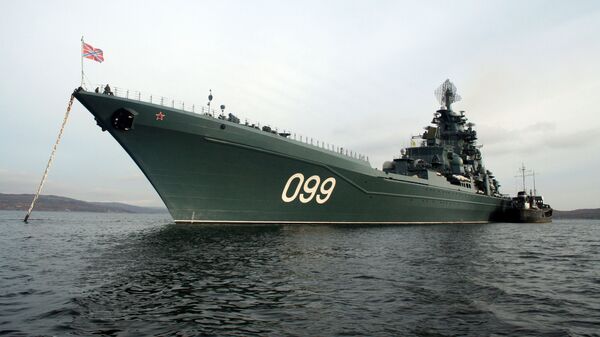 Crucero pesado Piotr Veliki de la Flota rusa del Norte - Sputnik Mundo