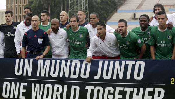 Futbolistas cubanos y estadounidenses - Sputnik Mundo