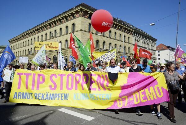 Protestas contra la cumbre del G7 en Munich - Sputnik Mundo