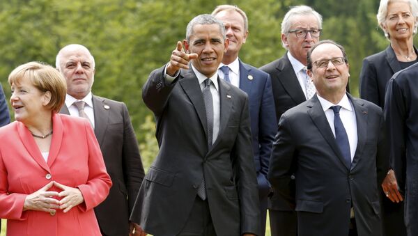 Líderes de los países participantes de la cumbre del G7 en Alemania - Sputnik Mundo