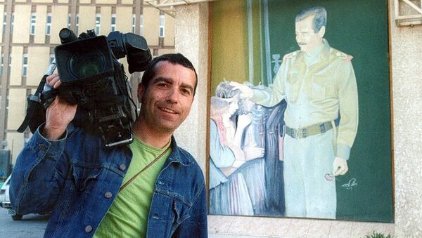 An undated handout of Spanish news cameraman Jose Couso who was killed in Baghdad, 08 April 2003 - Sputnik Mundo