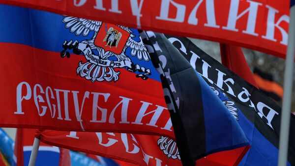 Banderas de la República Popular de Donetsk - Sputnik Mundo