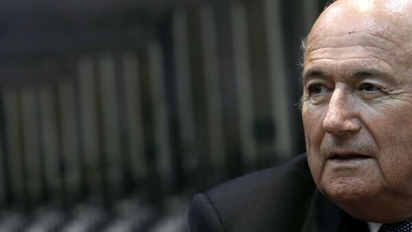 President Sepp Blatter speaks during a news conference at Spain's Sports Ministry in Madrid, in this January 25, 2010 - Sputnik Mundo