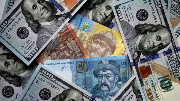 Dolares de EEUU y grivnas de Ucrania - Sputnik Mundo
