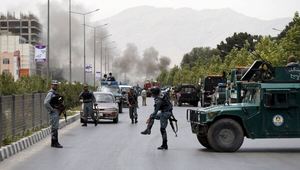 Lugar del atentado contra el Parlamento de Afganistán. Kabul. 22 de junio de 2015 - Sputnik Mundo