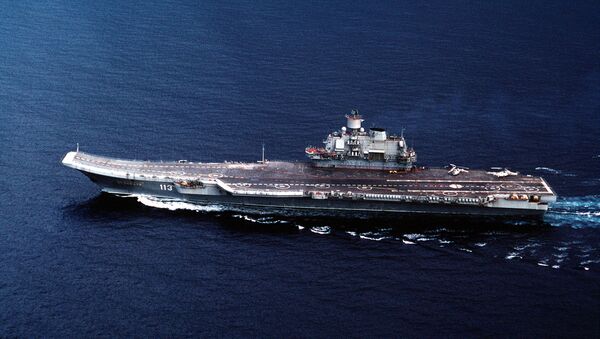 Portaviones de la Armada de Rusia Almirante Kuznetsov (imagen referencial) - Sputnik Mundo