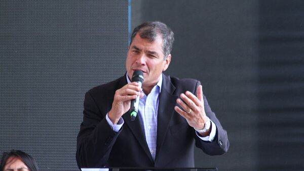 Rafael Correa, expresidente de Ecuador - Sputnik Mundo