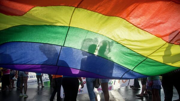 Bandera arcoíris, símbolo del movimiento LGBT - Sputnik Mundo