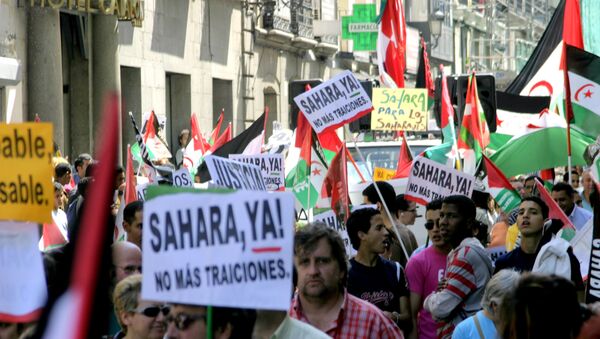 Manifestación en Madrid por la independencia de Sáhara Occidental - Sputnik Mundo