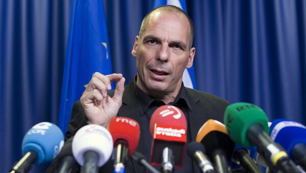 Yanis Varoufakis, ministro de finanzas de Grecia, en Bruselas, Bélgica, el 27 de junio, 2015 - Sputnik Mundo