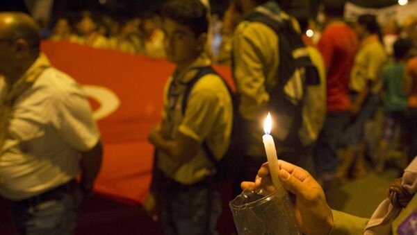 Marcha contra el terrorismo en Susa, Túnez - Sputnik Mundo