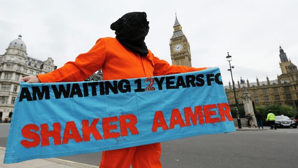 Protesta contra la detención de Shaker Aamer en London (archivo) - Sputnik Mundo