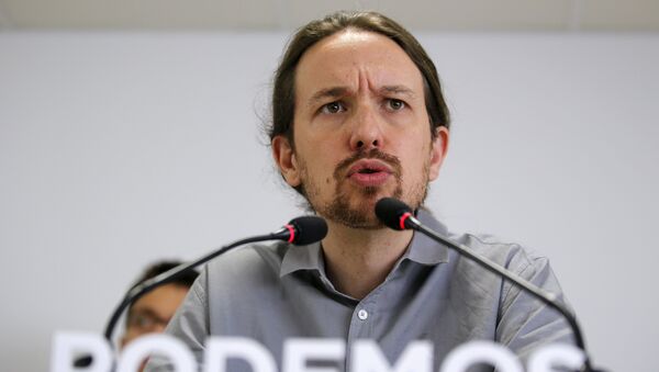 Pablo Iglesias, líder del partido Podemos - Sputnik Mundo