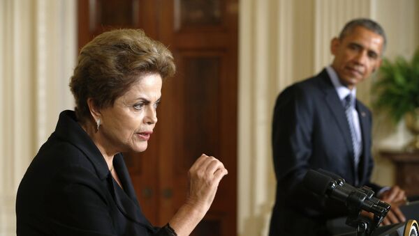 Dilma Rousseff y Barack Obama - Sputnik Mundo