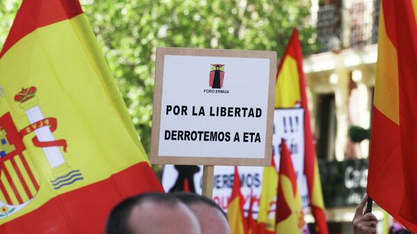 Manifestación de víctimas del terrorismo de la ETA en Madrid - Sputnik Mundo